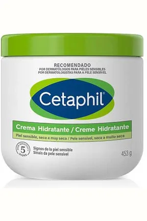Cetaphil Crema Hidratante para Piel Sensible y Seca con Agentes Hidratantes y Aceite de Almendras Dulces 453 Gr.