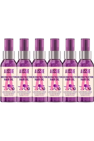 Aussie Aceite Reconstructor para el Cabello - Producto Vegano para Reparar el Cabello Seco y Dañado - Aceite de Nuez de Macadamia, Aceite de Aguacate y Aceite de Semilla de Jojoba, 6x100ml