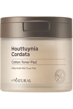 All Natural | HOUTTUYNIA CORDATA cotton toner pad 60 u | Cosmética Facial | Mujer | EN