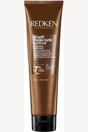 Redken | All Soft Mega Curls Tratamiento sin aclarado 150ml | Tratamiento sin aclarado para cabello rizado y ondulado Limpia e hidrata los rizos y ondas secos y muy secos. Sin sulfatos ni parabenos