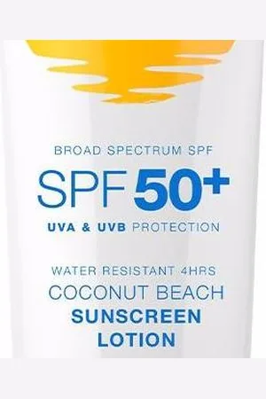 BONDI Spf50+ Water Resistant 4Hrs Coconut Beach Sunscreen Lotion 150 Ml