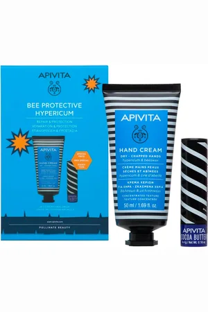 APIVITA Crema Manos Secas-Grieta (Azul) + Labial Manteca De Cacao Pack