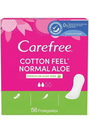 Carefree Normal Aloe Protector Cotton 56Uds