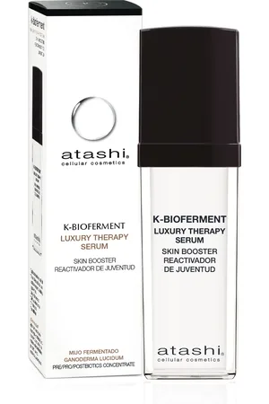 Atashi K-Bioferment | Luxury Therapy Serum | Serum Reactivador Juventud Skin Booster | Revitalizante y Antiedad | Piel Sensible y Estresada | Biofermentos Ganoderma Lucidum y Mijo Dorado | 30 ml