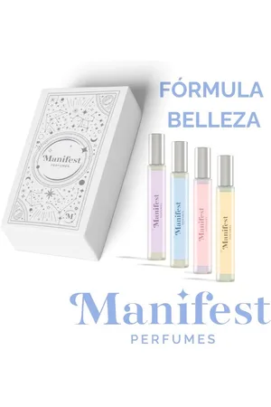 NoBrand MANIFEST PEFUMES- FÓRMULA BELLEZA (4 roll-on x 10ml) EDP - Fragancias duraderas, Aromas personalizables