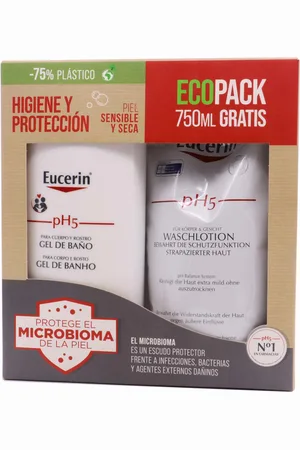 Eucerin PH5 Gel de Baño 1000 ML+750 ML Eco Pack Piel Seca y Sensible