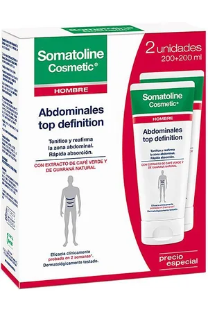 Somatoline HOMBRE ABDOMINALES TOP DEFINITION CRIOACTIVO LOTE 2 pz