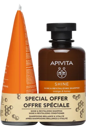 APIVITA PACK SHINE Champú y Acondicionador Brillo & vitalidad a precio especial