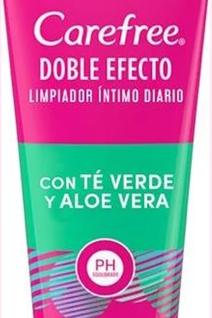 Carefree Duo Effect Limpiador Intimo Té Verde y Aloe Vera 200 ml Gel Íntimo