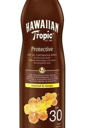 Hawaiian Tropic Protective Dry Oil Continuous Spray Coconut Mango SPF 30 180 ml Bruma con Protección Solar
