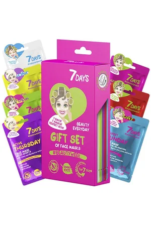 7 days MASCARILLAS FACIALES PARA TODA LA SEMANA ESTUCHE 7 pz