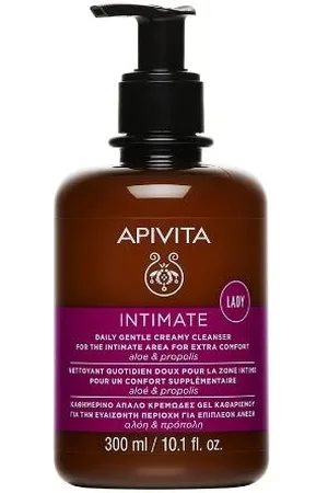 APIVITA LIMPIADORA CREMOSA SUAVE DE HIGIENE ÍNTIMA DIARIA Con aloe vera y propóleo