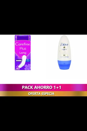 Carefree | PLUS LONG protector fragancia fresca 40 u | Higiene | Mujer | EN