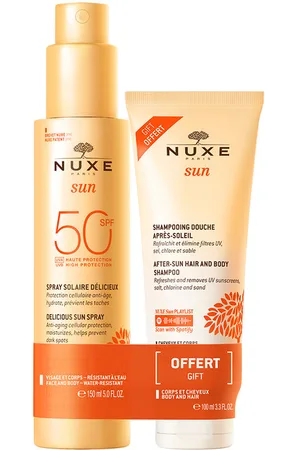 Nuxe SUN SPRAY DELICIOSO ROSTRO Y CUERPO SPF50 LOTE 2 pz