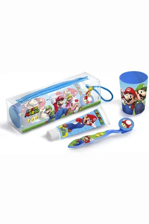 Cartoon SUPER MARIO CUIDADO DENTAL LOTE 4 pz