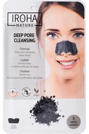 NoBrand IROHA NATURE TIRAS DETOX DE CARBÓN PARA LA NARIZ 5 UNIDADES