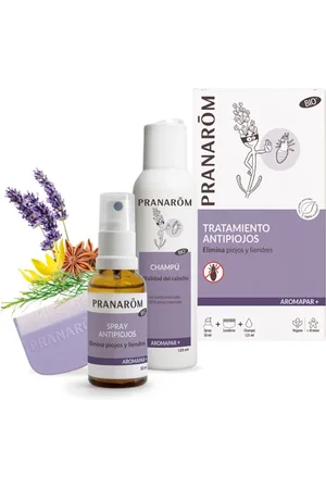 NoBrand PRANAROM AROMAPAR TRATAMIENTO ANTIPIOJOS SPRAY + CHAMPU + LENDRERA