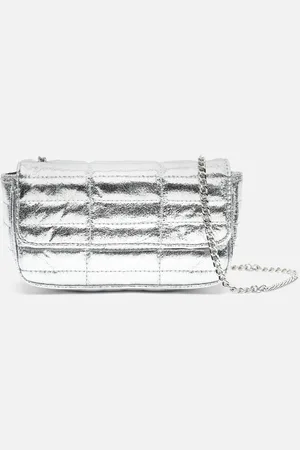 MISAKO Fiore bolso bandolera de fiesta pequeño metalizado