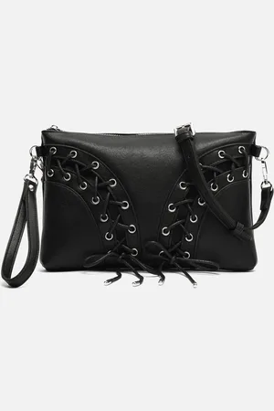 MISAKO Inna bolso bandolera pequeño con detalles metálicos y asa de mano