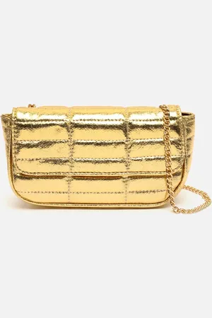 MISAKO Fiore bolso bandolera de fiesta pequeño metalizado