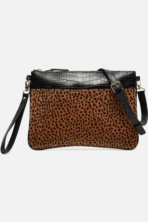 MISAKO Samiras bolso bandolera pequeño animal print con asa de mano