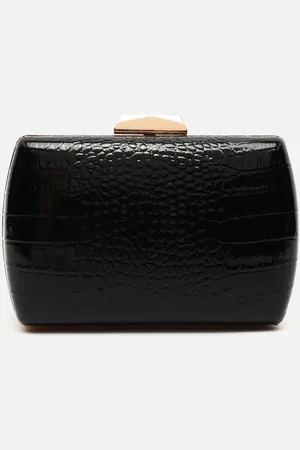 MISAKO Ilse bolso de mano de fiesta con correa animal print metalizado