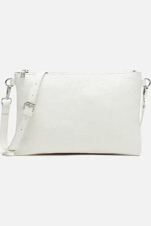 MISAKO Monoflor bolso bandolera pequeño con asa de mano con grabado floral