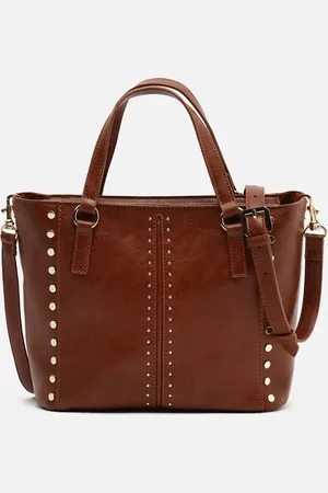 MISAKO Jita bolso tote mediano con asa bandolera extraíble y detalles metálicos