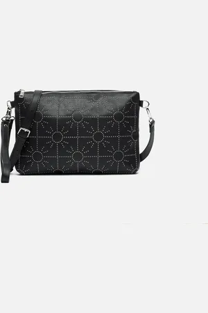MISAKO Estu bolso bandolera y de mano de fiesta con detalles metalizados