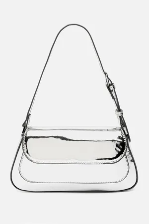 MISAKO Grania bolso de fiesta pequeño de hombro metalizado