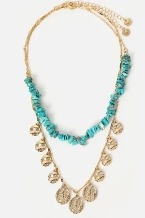 MISAKO Morgans conjunto de collares con colgantes de medallas
