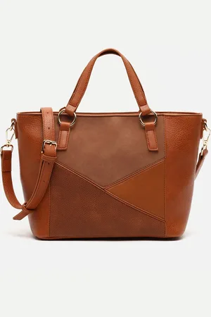 MISAKO Ofeli-1 bolso tote mediano con asa bandolera extraíble y estampado patchwork