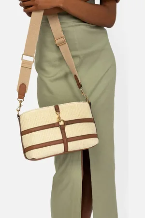 MISAKO Petunia bolso bandolera efecto rafia