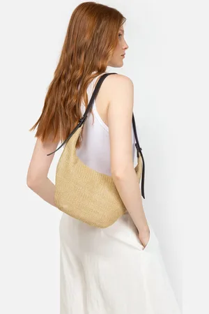 MISAKO Birdie bolso de hombro efecto rafia