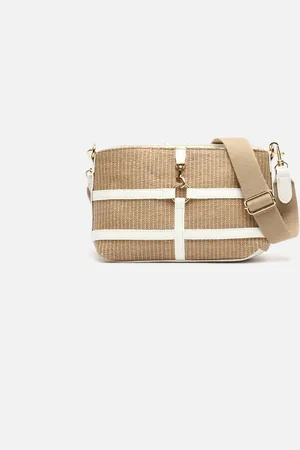 MISAKO Petunia bolso bandolera efecto rafia