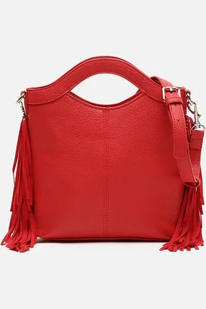 MISAKO Freca bolso de mano y bandolera pequeño con flecos