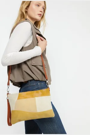 MISAKO Narcis bolso bandolera pequeño con asa de mano y estampado patchwork