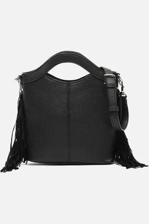 MISAKO Freca bolso de mano y bandolera pequeño con flecos