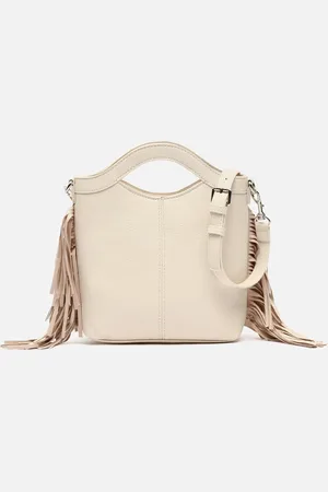 MISAKO Freca bolso de mano y bandolera pequeño con flecos