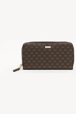 MISAKO Monogram monedero grande con estampado monogram
