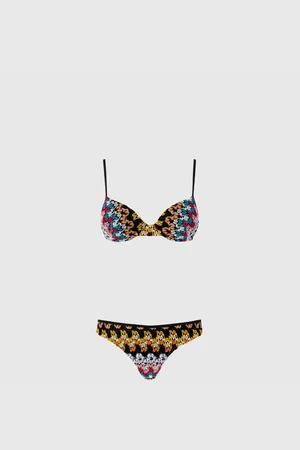 Missoni Bikini balconette de encaje de viscosa lamé, Mujer, , Talla: 38