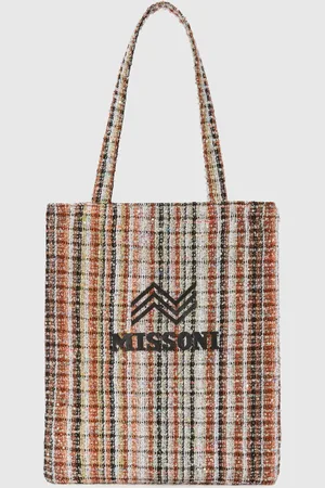 Missoni Shopper de tela Lamé con logo, Mujer, , Talla: UNIC