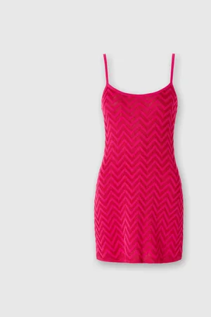 Missoni Minivestido sin mangas de chevron en el mismo tono, Mujer, , Talla: 40