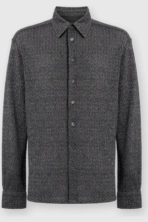 Missoni Camisa lamé en zig zag de algodón y viscosa, Hombre, & Multicolor, Talla: 48