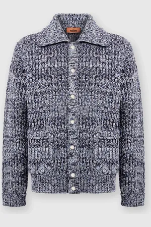 Missoni Chaqueta de punto de lana con bolsillos de parche, Hombre, , Talla: M