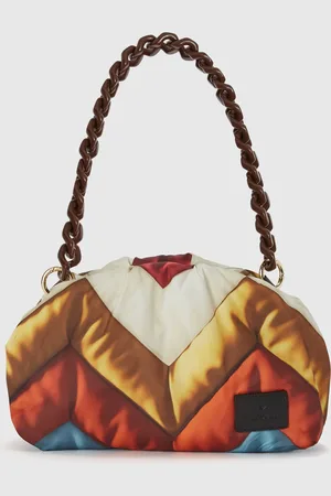 Missoni Bolso de mano de tejido en zig zag con bandolera de resina, Mujer, , Talla: UNIC