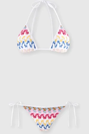 Missoni Bikini triángulo de encaje de viscosa lamé, Mujer, , Talla: 46