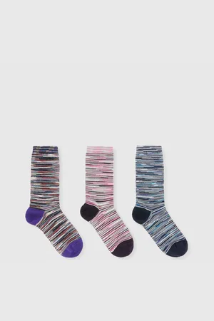 Missoni Juego de 3 calcetines flameados, Mujer, , Talla: L
