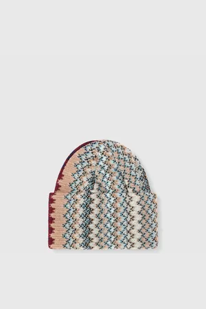 Missoni Gorro de mezcla de lana en zigzag, Hombre, , Talla: UNIC