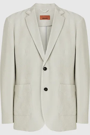 Missoni Blazer de algodón y viscosa en zigzag, Hombre, , Talla: 48